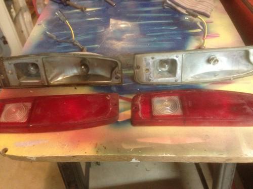 Oem 1967 1968 1969 ford truck f100 tail light lens and tail light bucket fomoco