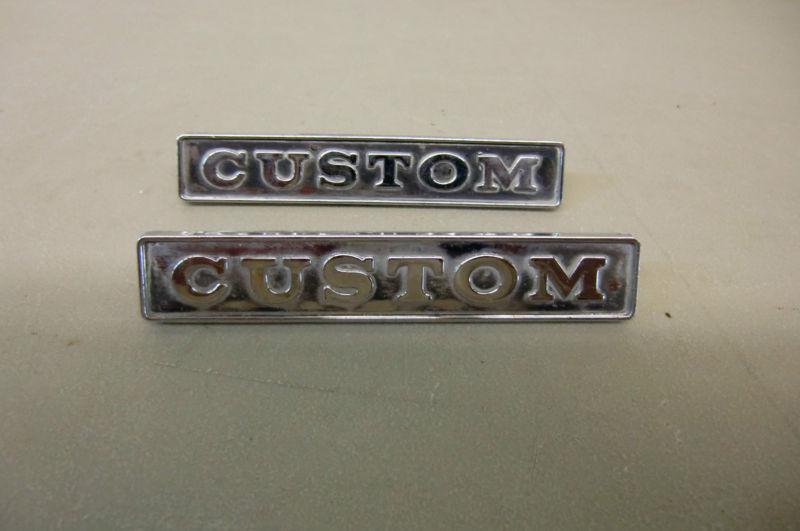 1960's dodge fender door emblem truck custom 100 200  pickup trim molding 