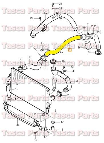 Brand new oem intercooler charge air pipe 2001-2009 volvo s60 s80 v70 v70xc xc90