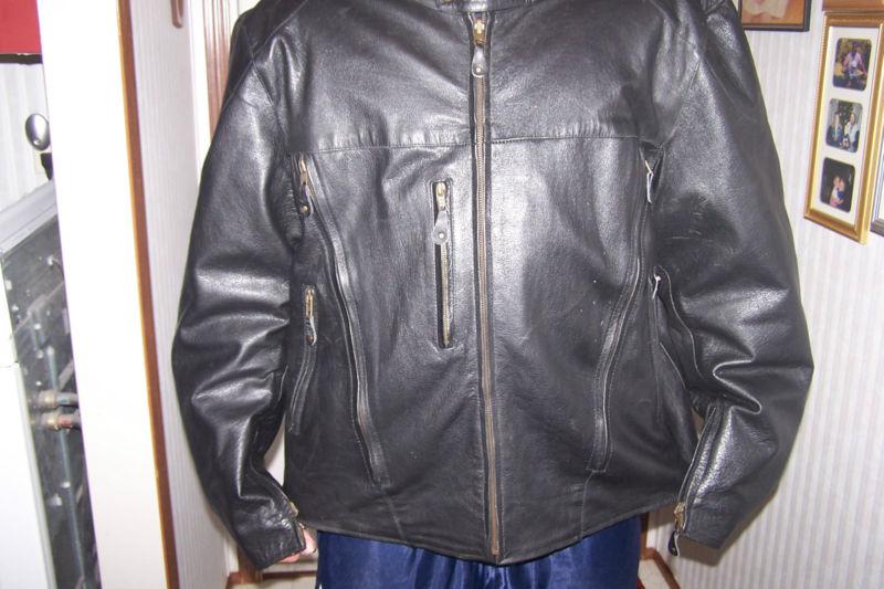 2~n~1  leather/cordura motorcycle jacket waterproof