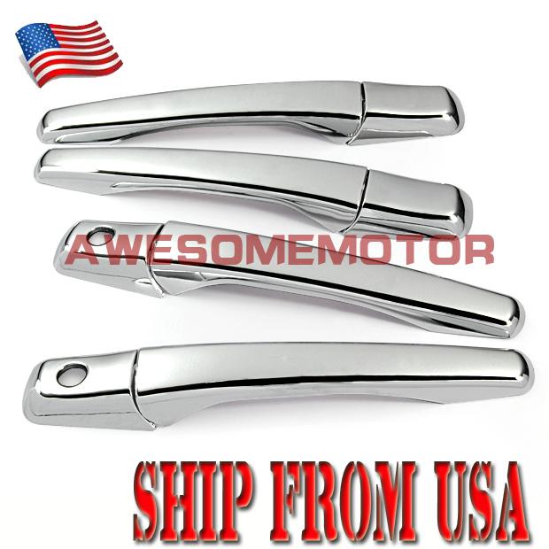 Us mirror chrome door handle cover trims for 04-09 mitsubishi endeavor galant 