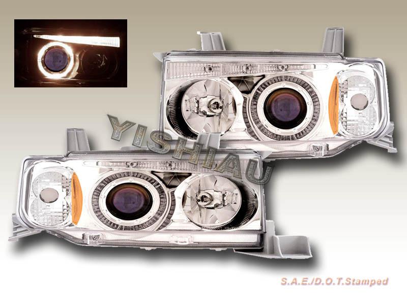 2003 2004 2005 2006 scion xb projector headlights chrome led halo