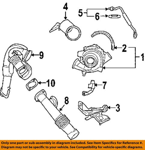 Ford oem 3c3z6b898aa turbocharger-oil feed tube gasket