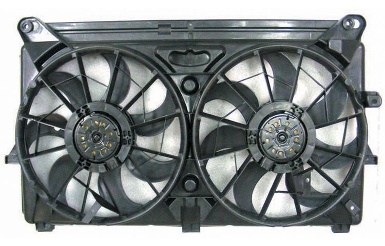 Depo replacement ac condensor radiator cooling fan 05-06 chevy gmc cadillac