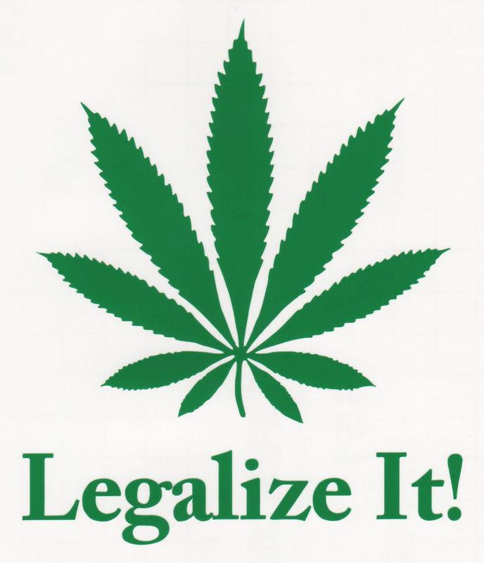 Marijuana pot leaf "legalize it!" car, truck, suv window 5" vinyl decal sticker