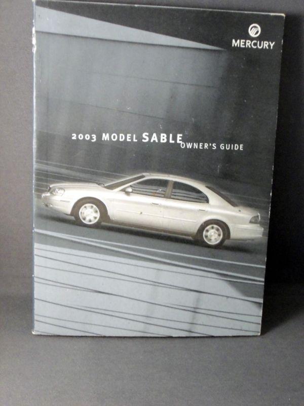 2003 mercury sable oem factory owners manual 03