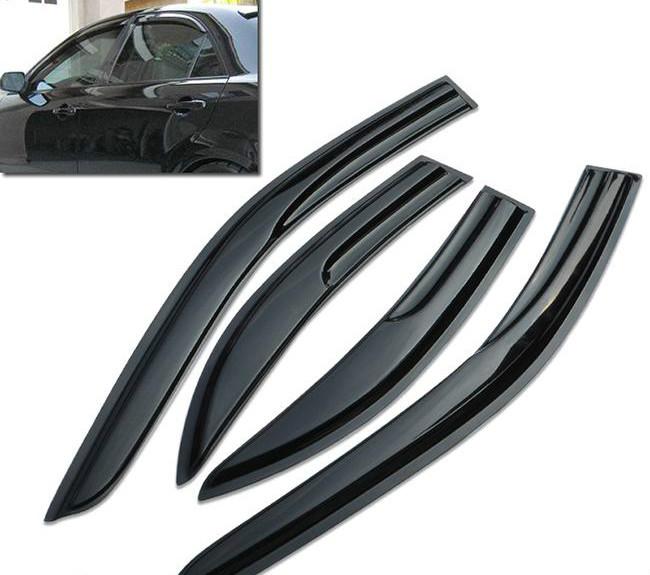  03-08 mazda 6 sedan tint smoke window visor deflector shade sun rain guard