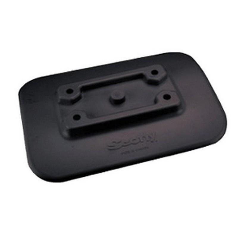 Scotty 341-bk flexible pvc glue-on mount pad for inflatable boats