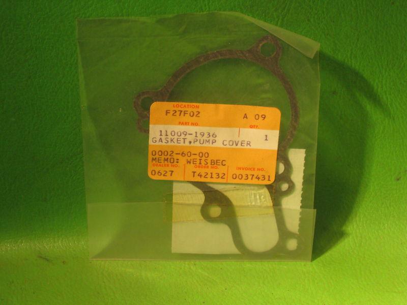 Kawasaki kx125 1988-2000 water pump cover gasket oem #11009-1936