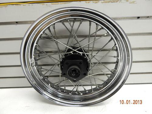 Rear spoke wheel harley softail sportster fxr dyna 84-99 3/4 axle wideglide supe