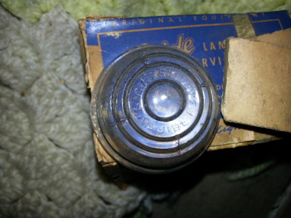 1946 1947 1948 olds nos parking light lens in box - guide 5935924 glass