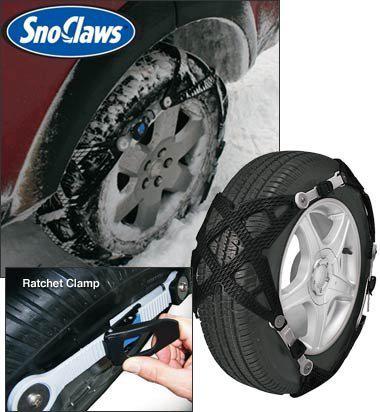 Snoclaws - flexible tire chains by flex-trax