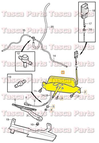 New oem front lh driver side headlight wiper motor 2001-2007 volvo s60 v70 v70xc