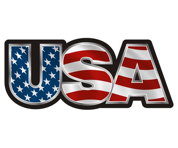 Usa decal 5"x2.1" american flag old glory car vinyl bumper sticker zu1