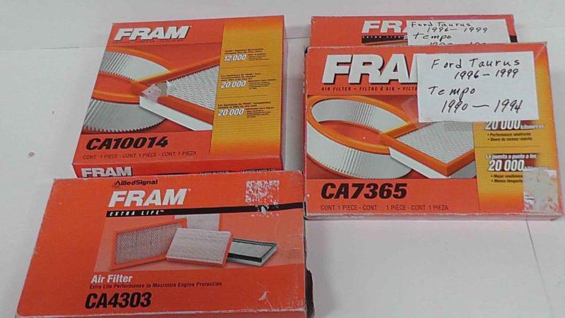 Fram filters lot of 4 ca4303 ca10014 ca7365 taurus tempo