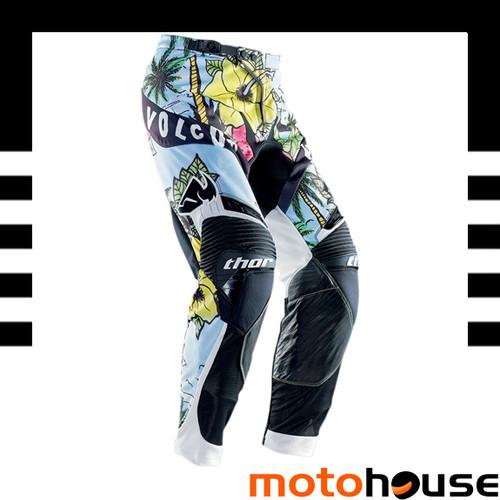 Thor mens core volcom aloha pants mx offroad dirt motocross black blue pink 