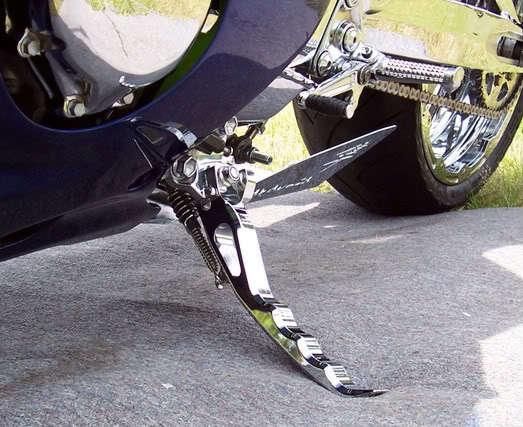 Gsxr 1000 chrome smooth python short kickstand kick stand lowered!!! 07-08 2008