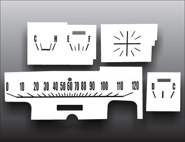 1971-1974 charger road runner gtx instrument cluster white face gauges nr 71-74