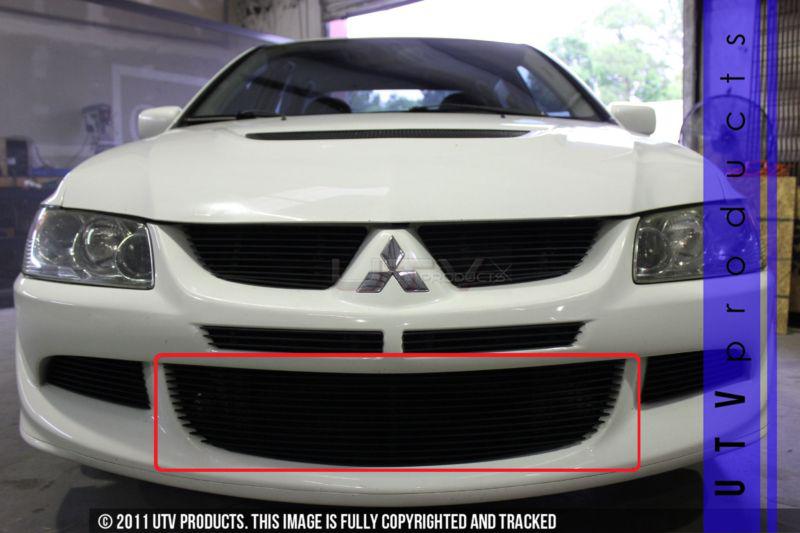 2003 2004 2005 2006 mitsubishi lancer evo 8 bumper 1pc billet grille mr rs gsr 