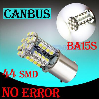 1156 ba15s 44 smd pure white canbus obc error free signal car led light bulb