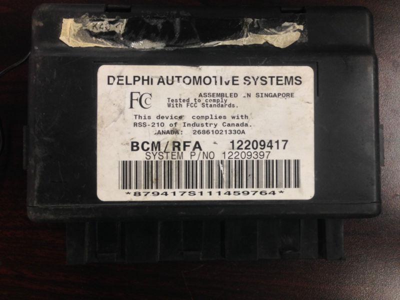 Bcm 12209417 2000-2001 chevy calalier body control module 