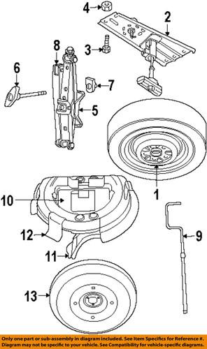 Mopar oem 5066455aa wheels-jack assembly