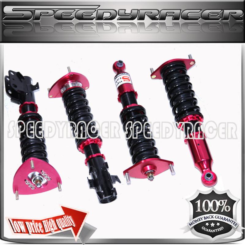  red  subaru impreza wrx 08 11 wrx sedan 4d full coilover suspension lower kit