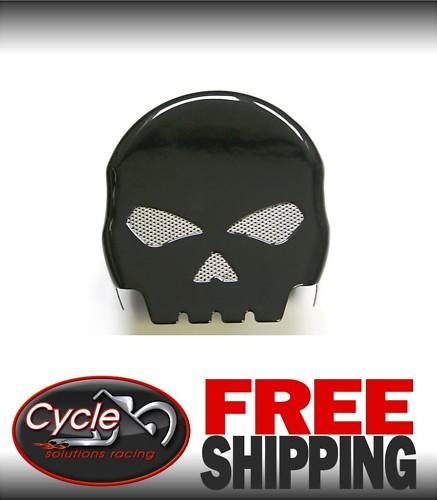 Harley davidson drag black custom skull horn cover  