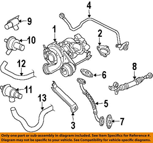 Volkswagen oem 06a145735ab turbocharger-oil pipe