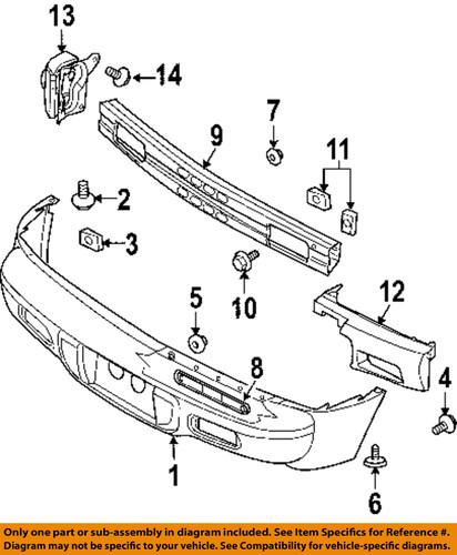 Chrysler oem 5288891aa rear bumper-bumper cover retainer