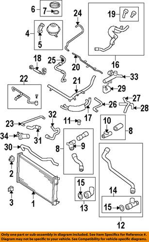 Volkswagen oem 06a121132aq engine coolant outlet flange