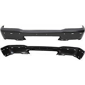 Ford ranger 98-00 front bumper black, styleside, w/ pads holes, exc stx model