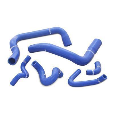 Mishimoto hosemus86bl radiator hoses silicone blue ford 5.0l kit