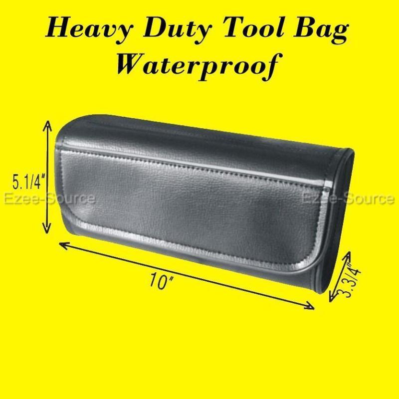 Motorcycle waterproof tool bag fits harley dyna sportster velcro closure - d39