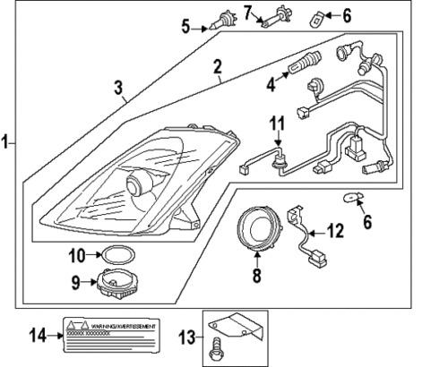 Nissan 2605989910 genuine oem factory original warning label