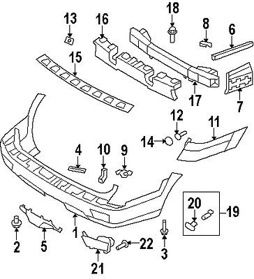 Kia 866192j010 genuine oem factory original rear bracket