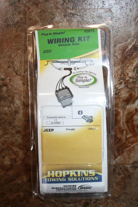 Hopkins manufacturing 42615 trailer connector kit jeep wrangler 1998-04