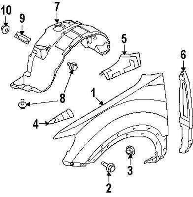 Kia 663262j000 genuine oem factory original front bracket