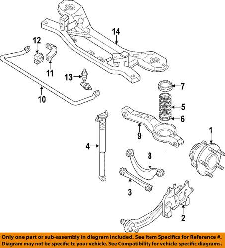 Ford oem 7t4z-1104-c rear wheel hub & bearing/axle bearing & hub