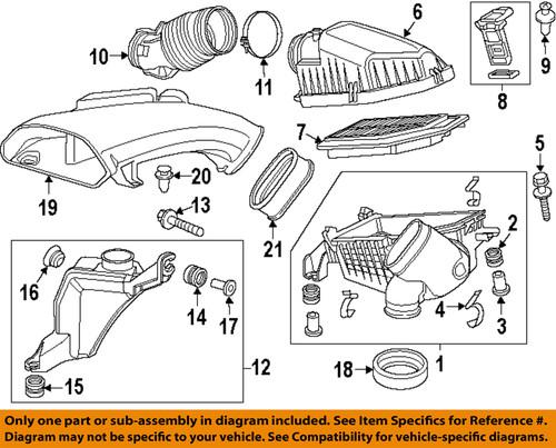 Honda oem 17230rv0a00 air intake-resonator