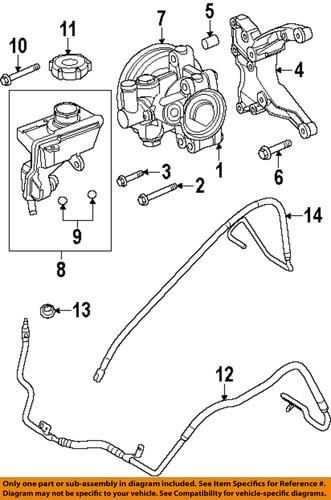 Ford oem 8s4z3f886a pump & hoses-steering-reservoir o-ring