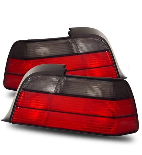 92-98 bmw e36 318/325/328/m3 2 door coupe euro red smoke tail lights brake lamps