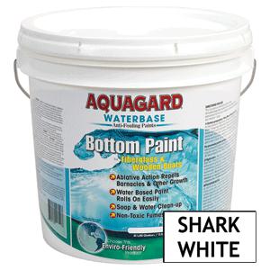 Brand new - aquagard waterbased anti-fouling bottom paint - 2gal - shark white -