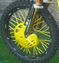 (yellow)spoke colors"fits all bikes,spoke,covers,skins,yzf,kxf,rmz,ktm,crf,coats