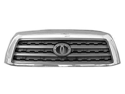 Grille 2008-2011 toyota sequoia chrome/silver, limited/platinum model