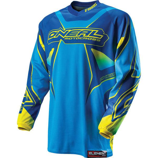 Blue/yellow m o'neal racing element jersey 2013 model