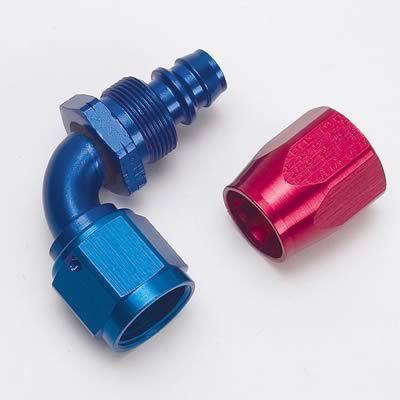 Earl's 309108erl hose end auto-fit 90 deg -8 an hose to female -8 an red/blue ea