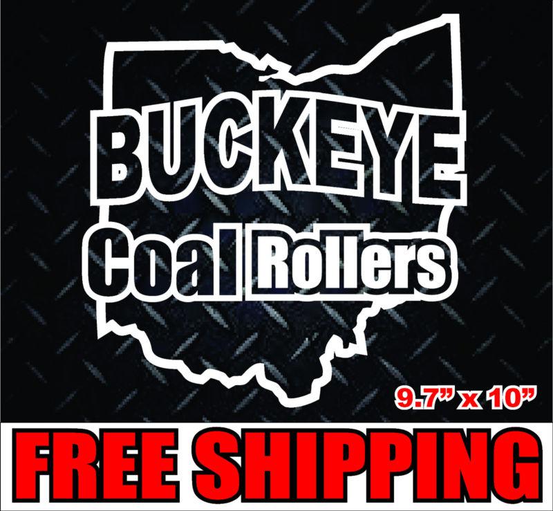 Buckeyecoal rollers*vinyl decal sticker truck cummins diesel powerstroke duramax