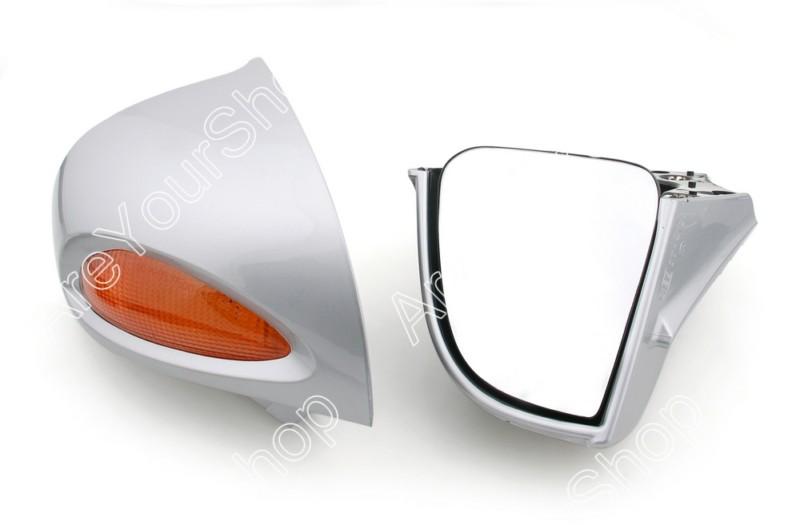 Rear mirrors turn signals lens for bmw r1100rt r1100rtp r1150rt silver