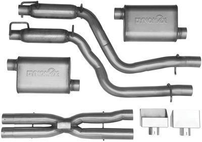 Exhaust system ultra flow ss cat-back stainless tips dodge challenger 6.1l